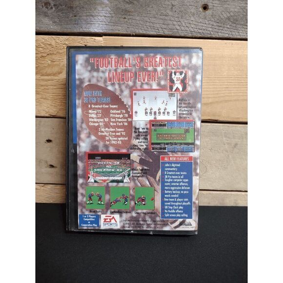 VTG Sega Genesis John Madden Football 93 Video Game EA Sports Complete - Picture 2 of 3